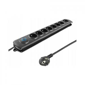QOLTEC Listwa antyprzepięciowa Quick Switch 8 gniazd 3m