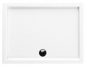Brodzik akrylowy 3.267 Standard 90x120x5 cm Caspar, prostokątny odpływ na
