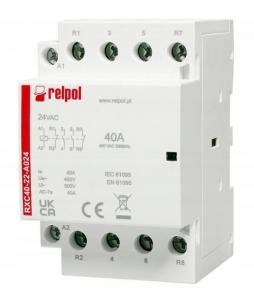RELPOL Stycznik instalacyjny 2NO + 2NC, 40A, 24 VAC RXC40-22-A024