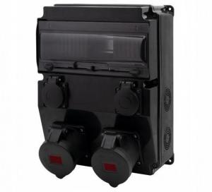 Rozdzielnica CAJA 12M SCENIC - gniazda proste 16A 5p, 32A 5p, 2x230V, 12 mo
