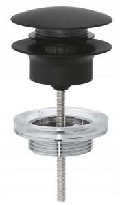 GROHE Zestaw odpływowy z korkiem push-open GROHE phantom black