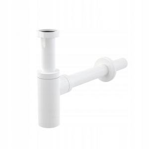 ALCADRAIN Półsyfon umywalkowy DN32 Design metalowy, okrągły, biały