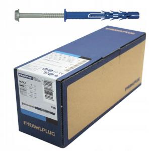FF1 Kołek ramowy poliamidowy 10x240 mm z kołnierzem, Wkręt ocynk galwaniczn