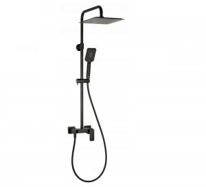 Zestaw prysznicowy Loft Black z baterią prysznicową