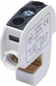 SIMET SBB 16 Zacisk izolowany szynowy 86105 czarny SIMBLOCK
