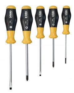 Zestaw 5 wkrętaków Felo + nożyk Olfa