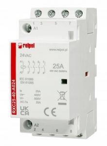 RELPOL Stycznik instalacyjny 4NO, 25A, 24 VAC RXC25-40-A024