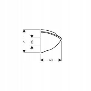 HANSGROHE Uchwyt prysznicowy HANSGROHE Porter'C chrom