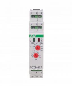 Sterownik czasowy PCG-417 gwiazda - trójkąt, styki: 1P,I=10A, 230VAC i 24V