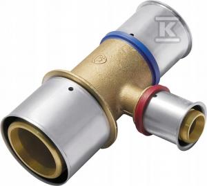 KAN-therm Trójnik redukcyjny mosiężny ultraPRESS - 63/50/50