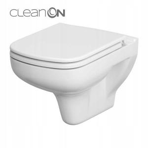 Zestaw 652 Miska zawieszana bezkołnierzowa Colour New CleanOn, deska duropl