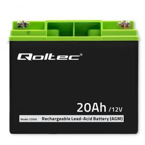 QOLTEC Akumulator AGM 12V 20Ah max. 300A