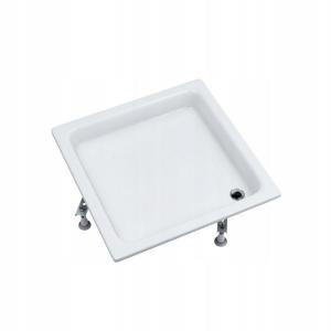 SCHEDPOL Brodzik akrylowy Zefir Stamdard Plus 90x90x26 cm kwadratowy