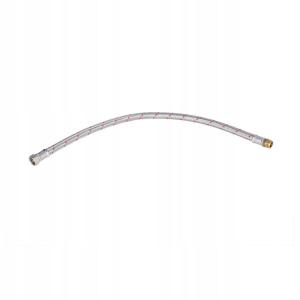 Wąż w oplocie 10bar,L=70 cm,1/2 gwint wewnętrzny / gwint zewnętrzny nierdz