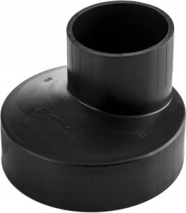 Redukcja PEHD 160x110mm S12.5 ekscentryczna, kolor czarny, QS (Quick Stream