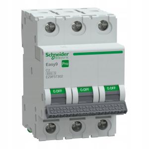 Wyłącznik nadprądowy Easy9 Pro EZ9F-C2-3 C 2A 3-biegunowy