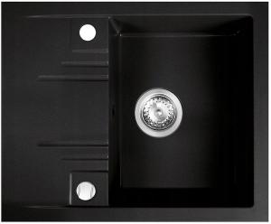 Zlewozmywak granitowy Mezzo II 1-komorowy z ociekaczem 48 / 58, grafit