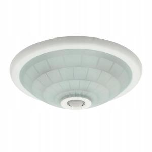 KANLUX Plafon FOGLER DL-240O E27 2x40W, z czujnikiem ruchu, IP20, biały