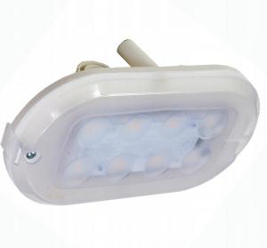 LENA LIGHTING Oprawa kanałowa LED, Oval Pro 3,4W, 4000K, 370lm, IP44, biała