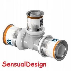 UPONOR Uponor S-Press PLUS trójnik redukcyjny PPSU 25-16-16