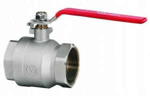 Zawór kulowy niklowany z dźwignią stalową (wersja N-N) ONYX 4