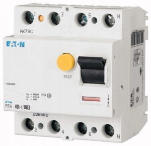 EATON Wyłącznik różnicowoprądowy 6kA PF6-63/4/003