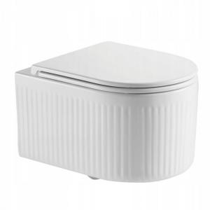 INVENA MISKA WC PODWIESZANA, QFS, GLAMOUR INVENA TREND RYFL DESK WOLNOOP