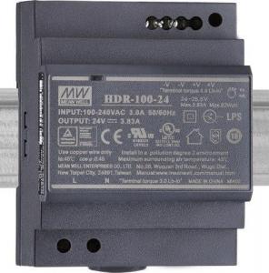 Zasilacz PU-100 zasilacz impulsowy uniwersalny, 24V, max 100W, na szynę TS3