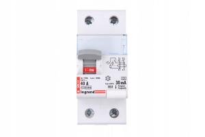 LEGRAND Wyłącznik różnicowoprądowy P302 2P 40A 30MA TYP A TX3