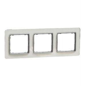 SCHNEIDER ELECTRIC Ramka 3-krotna, imitacja szkło bialy SEDNA ELEMENTS
