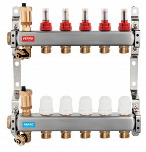 Rozdzielacz 5-ob FERRO RED INOX Premium 3/4GW