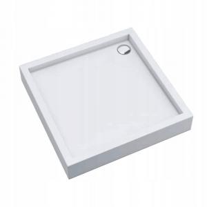 Brodzik akryl Medium z podbudową Stabilsound i panelem Smooth White 90x90