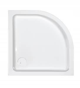 Brodzik akryl półokrągły SANPLAST Free Line BP/FREE 80x80x5+STB biały