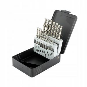 Zestaw wierteł do metalu HSS-GS DIN 338 1 - 10 mm ABRABORO [19 szt.]