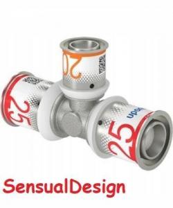 Uponor S-Press PLUS trójnik redukcyjny 25-20-25