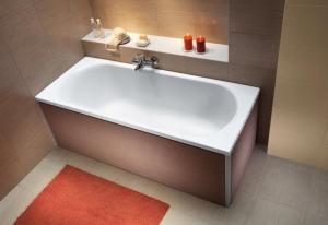 KOŁO Wanna akrylowa prostokątna GEBERIT Opal Plus 1700 700 mm biała