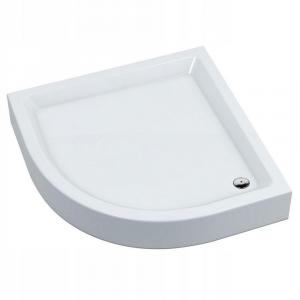 Brodzik akrylowy Stabilsound 80x80x17 / 7 cm półokrągły r55 Grando Plus