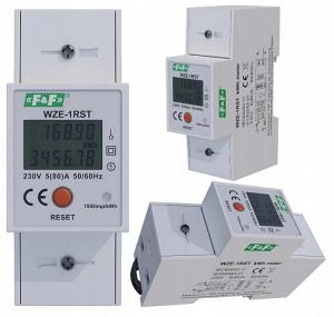F&F Jednofazowy licznik zużycia energii 45A z funkcją RESET WZE-1RST