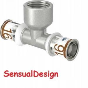 UPONOR Uponor S-Press PLUS trójnik z gwintem wewn. 16-Rp1/2FT-16