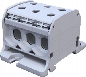 SIMET STB 50-3 Złączka szynowa gwintowa Al/Cu 87360 SIMBLOCK szary