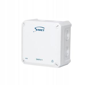 SIMET Puszka instalacyjna naścienna SNFK11, 110x110x67, IP66 biały