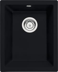 DEANTE Zlewozmywak granitowy 1-komorowy Corda podwieszany, nero