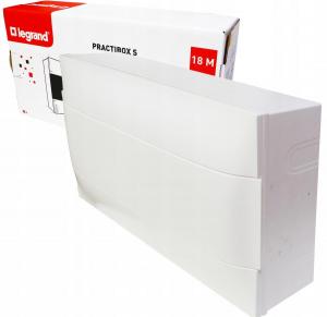 LEGRAND Rozdzielnica natynkowa PRACTIBOX S 1x18 z drzwiami białymi