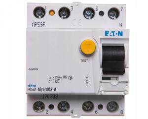 EATON Wyłącznik różnicowoprądowy typ A 4-biegunowy FRCmM-40/4/003-A
