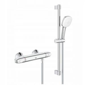 Bateria prysznicowa ścienna GROHE BauLoop 1-uchwytowa 2-otworowa chrom