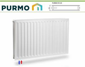 Polski grzejnik stalowy PURMO HV 20 600x1200 HIGIENICZNY 1302W Dolny 48h