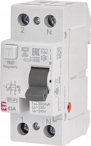 ETI Wyłącznik różnicowoprądowy EFI-P2 A 63/0.3