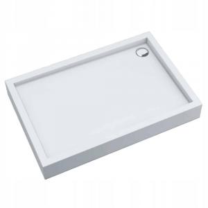 Brodzik akryl Medium z podbudową Stabilsound i panelem Smooth White 90x120