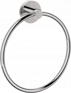 Wieszak na ręcznik Jaśmin, ścienny okrągły, chrom